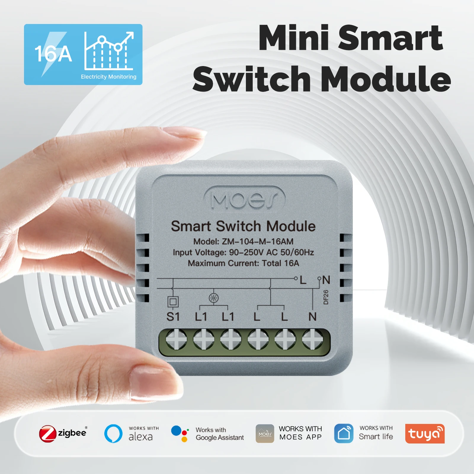 Relay Module 1 Channel - MOES Tuya ZigBee modul saklar pintar,