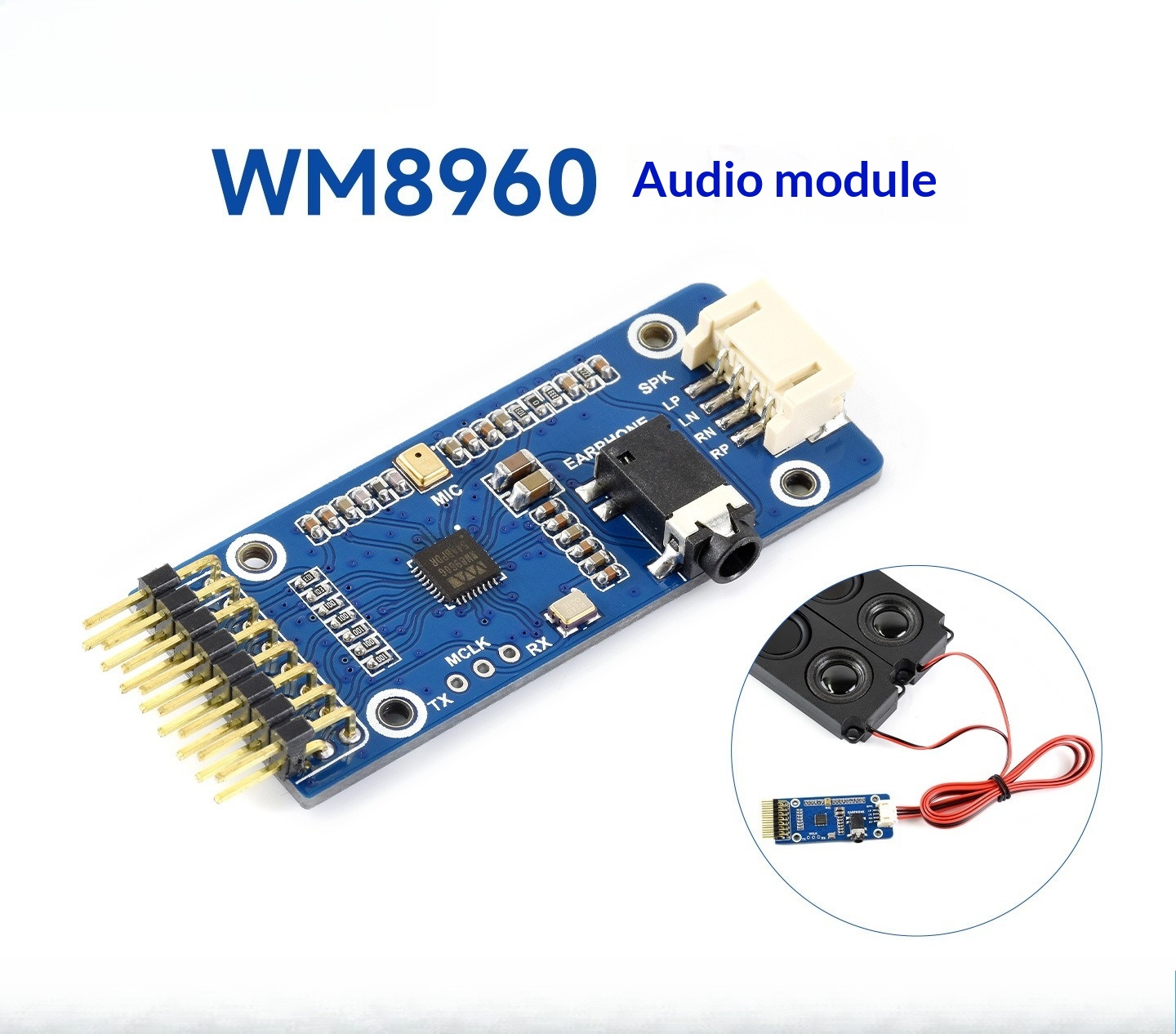 Microphone Module - Modul Codec Audio Stereo WM8960, I2S