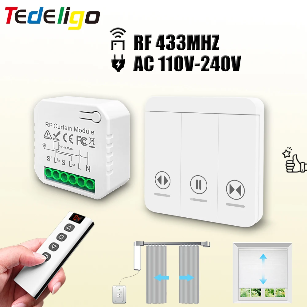 Ir Remote Module - Modul sakelar tirai RF 433 MHz