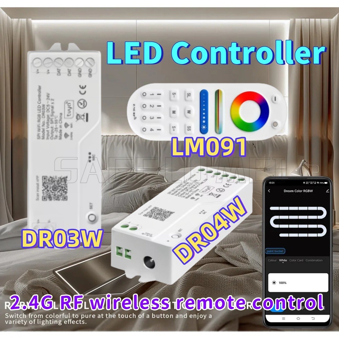 Ws2812B - Pengendali LED LM091/DR03W/DR04W Modulator Lampu Bekerja