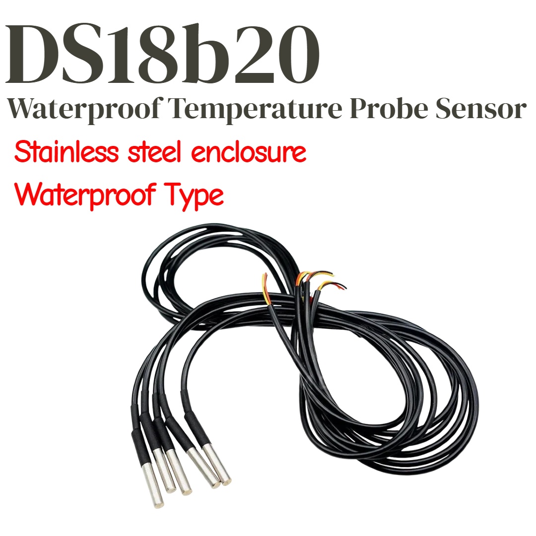 Ds18B20 - 1/5pcs DS18b20 Sensor Suhu Probe 1M