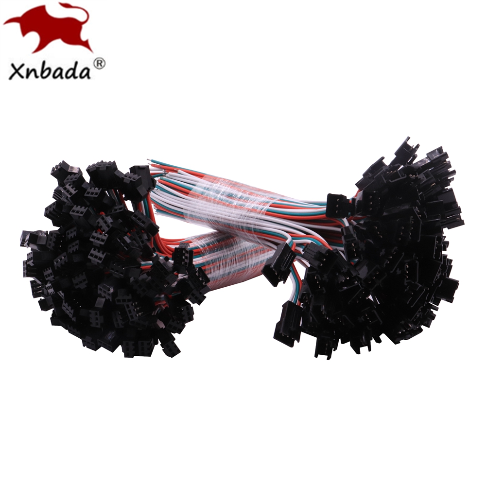 Ws2812B - 10 Pasang 10Cm 3Pin Konektor JST