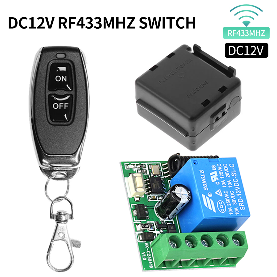 Ir Remote Module - Saklar nirkabel DIY 433MHz DC 12V,