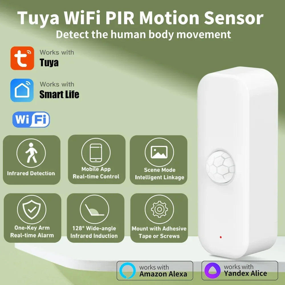Pir Motion Sensor - Tuya Sensor gerak WiFI PIR tubuh