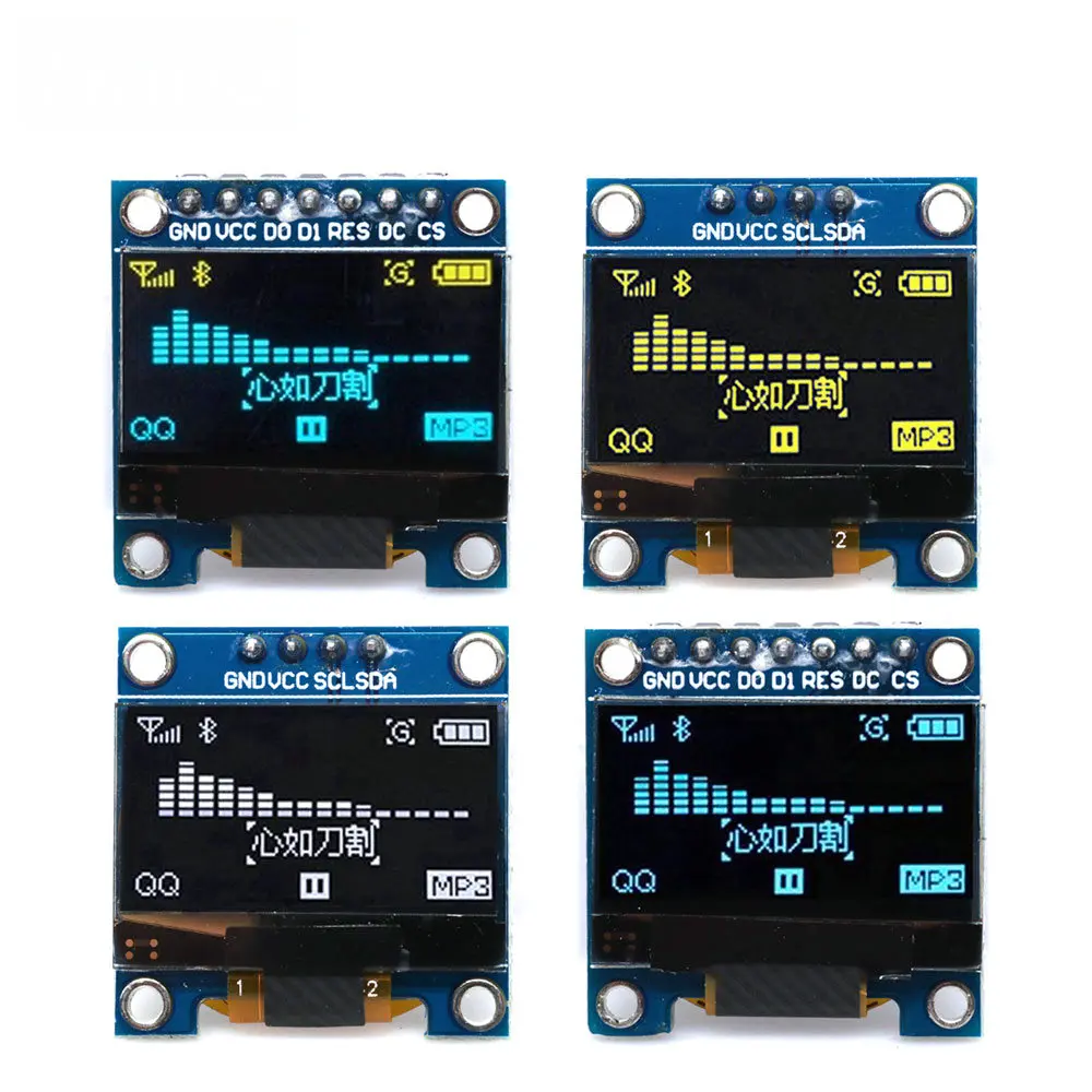 Oled Display 0.96 - Layar OLED Kontras Tinggi 0,96 Inci