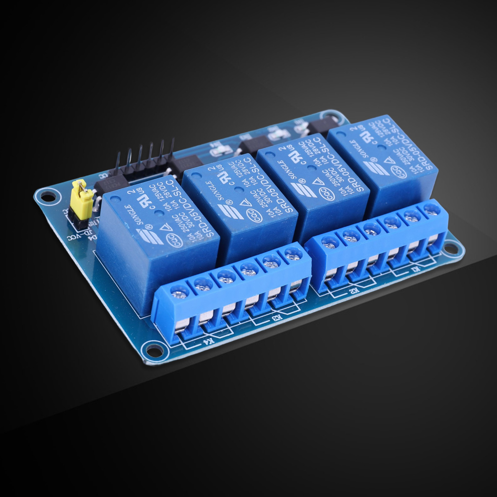 Papan Relay 4 Saluran 5V 12V d - Relay Module 4 Channel ulasan dan harga