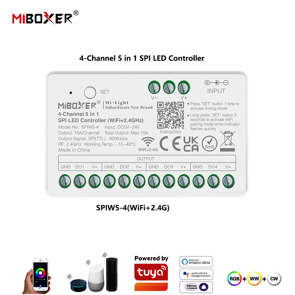 Miboxer SPIW5-4 5in1 SPI Penge - Ws2812B ulasan dan harga
