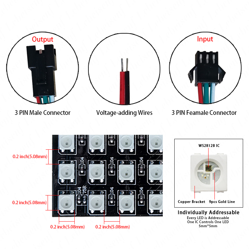 Layar Piksel Digital LED WS281 - Ws2812B ulasan dan harga