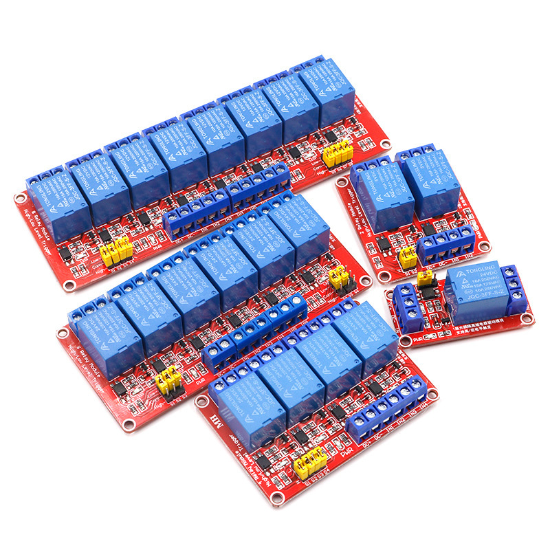Modul Relai 1/2/4/8 saluran de - Relay Module 4 Channel ulasan dan harga