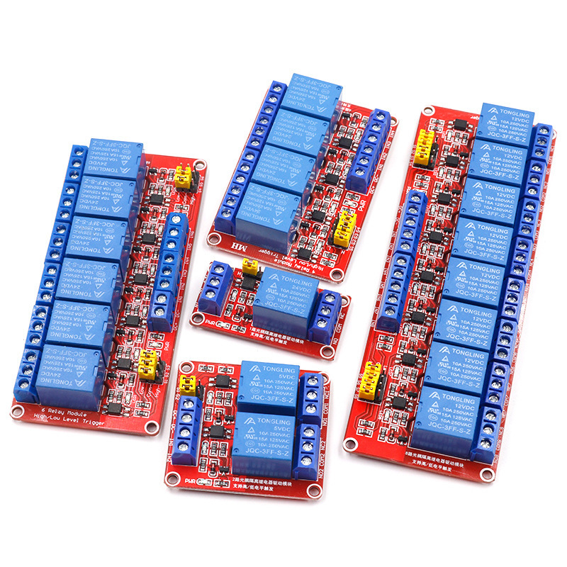 Modul Relai 1/2/4/8 saluran de - Relay Module 4 Channel ulasan dan harga