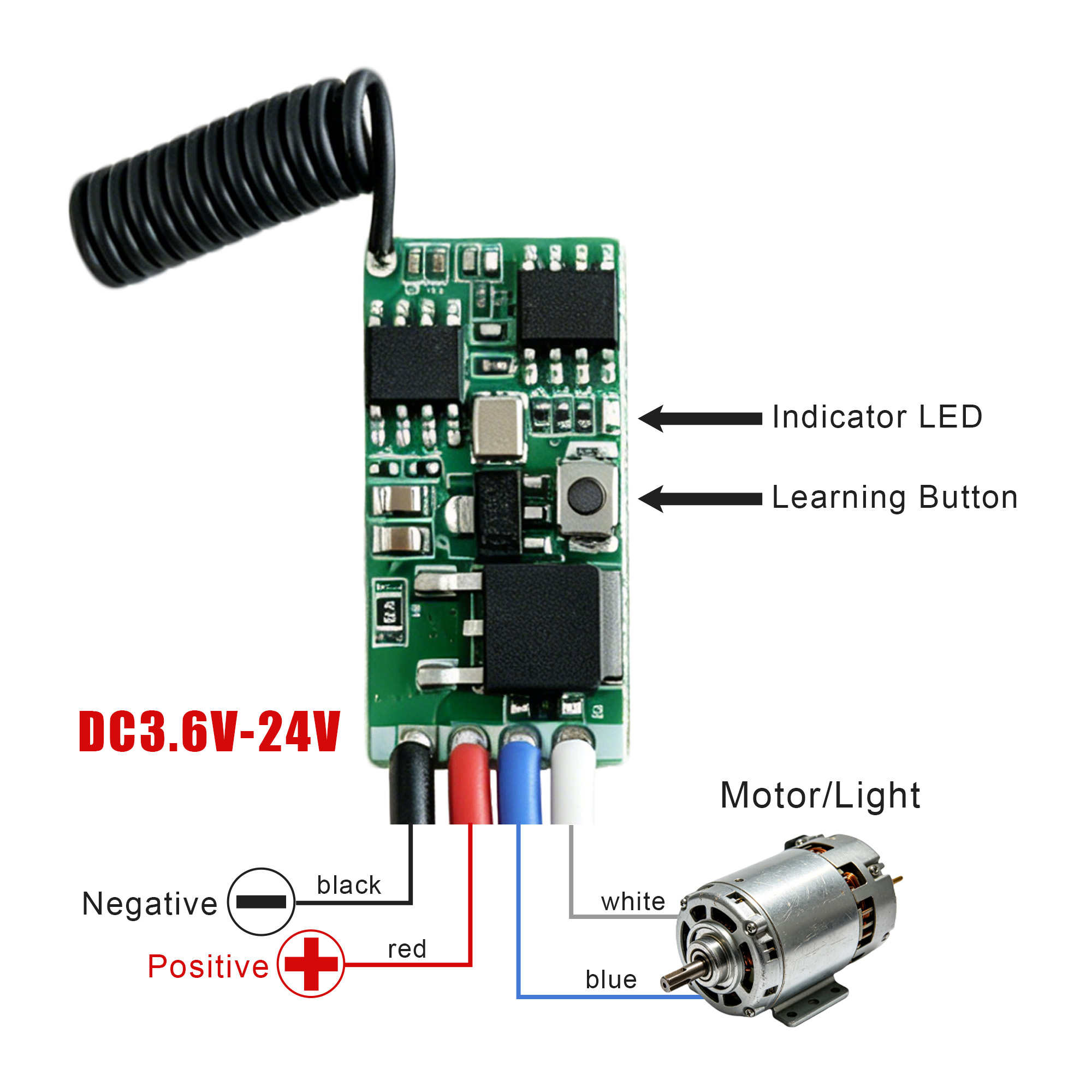 DC 3.7V-24V 433MHz Modul Pener - Ir Remote Module ulasan dan harga