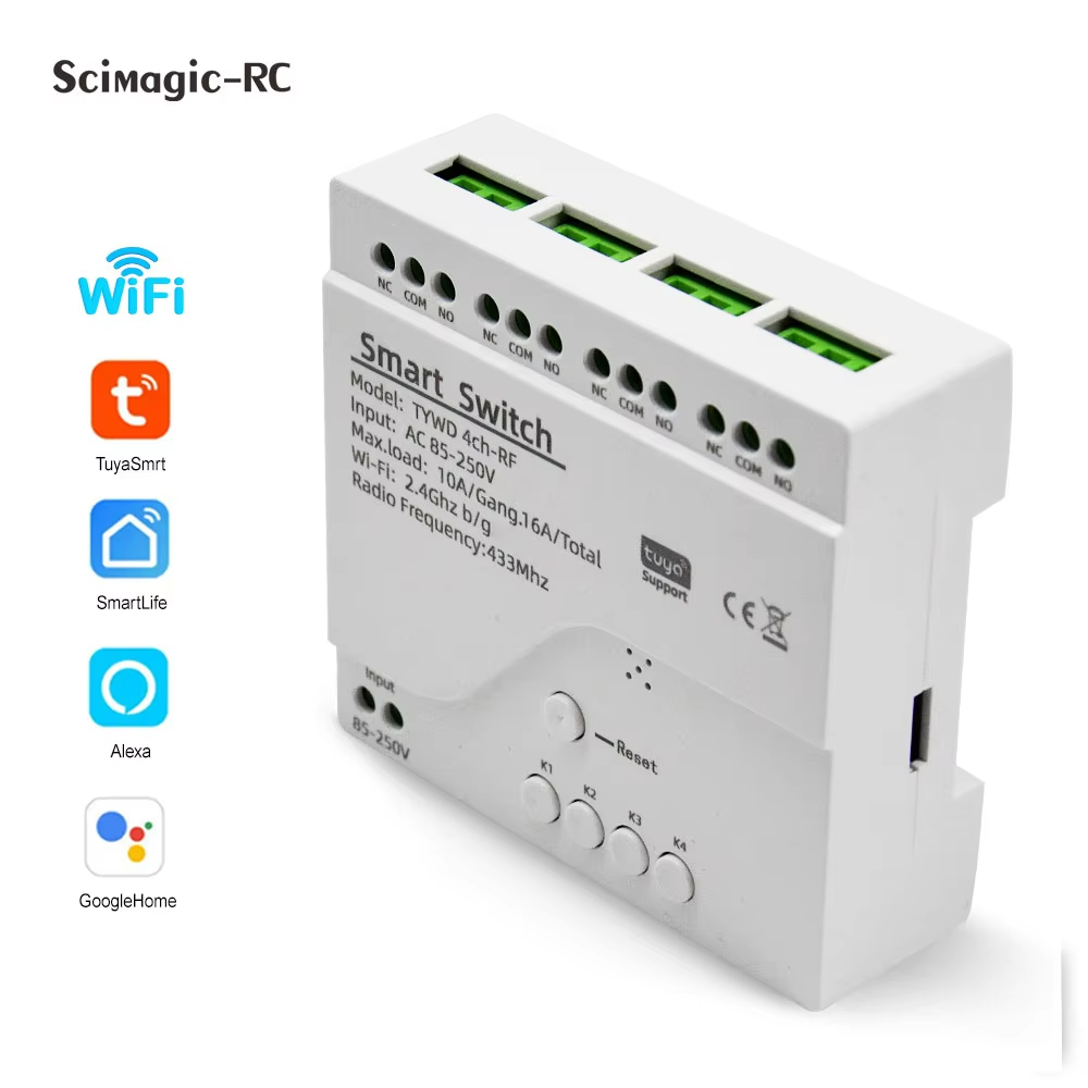 Modul Relay Smart Tuya Switch  - Relay Module 4 Channel ulasan dan harga