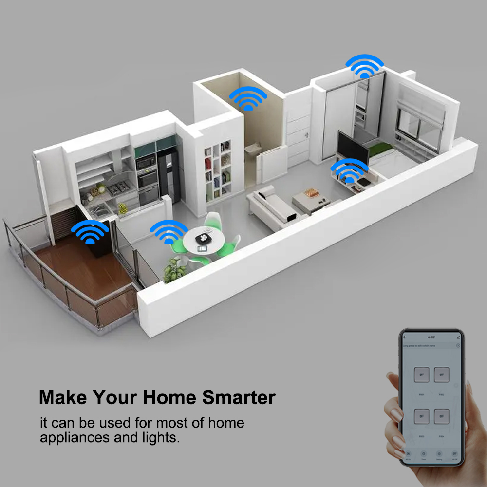 Modul Relay Smart Tuya Switch  - Relay Module 4 Channel ulasan dan harga