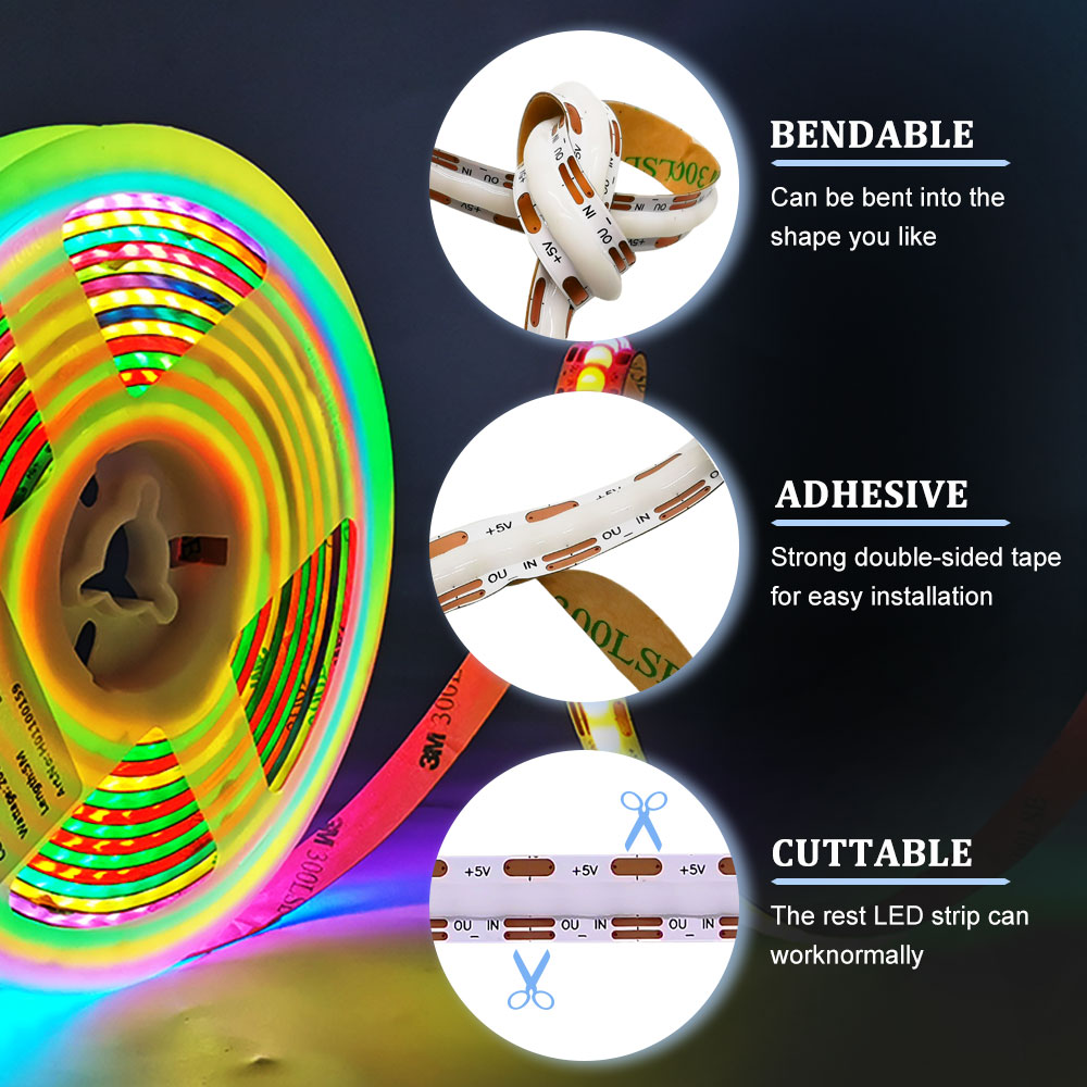 WS2812 setrip lampu Led COB DC - Neopixel ulasan dan harga