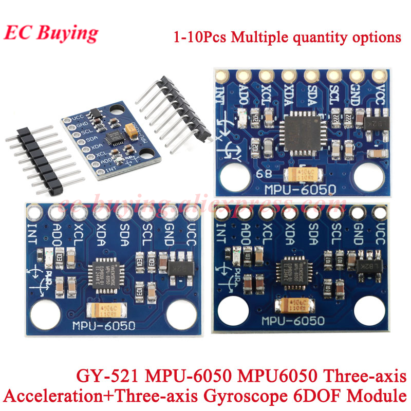 1-10 Buah GY-521 MPU-6050 MPU6 - Mpu6050 ulasan dan harga