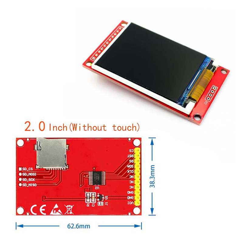 1.44/1.8/2.0/2.2/2.8 Inci Laya - Ili9341 ulasan dan harga