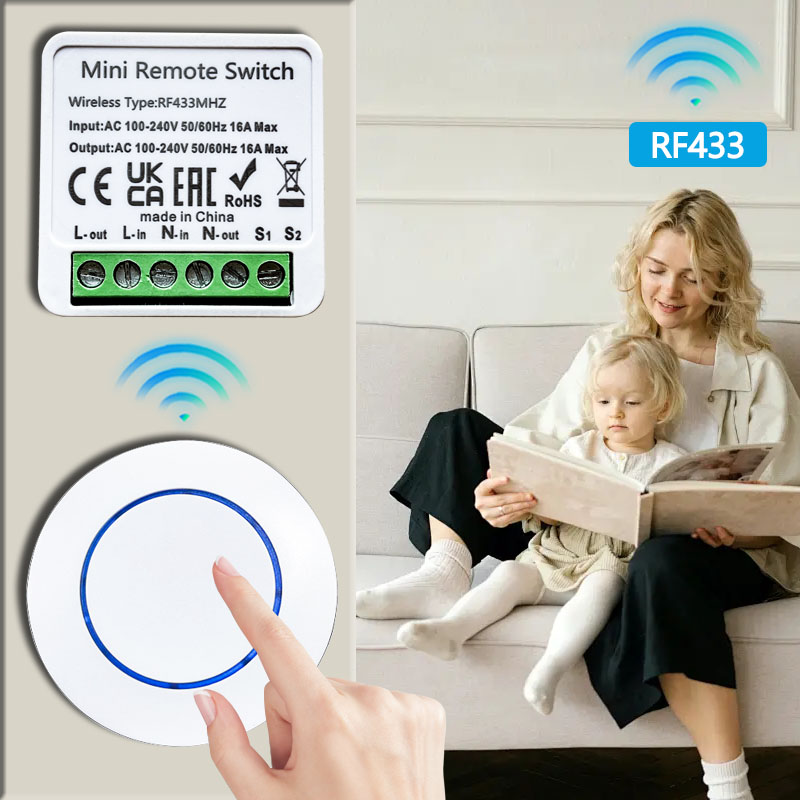 Sakelar Lampu Nirkabel 433HMz  - Ir Remote Module ulasan dan harga
