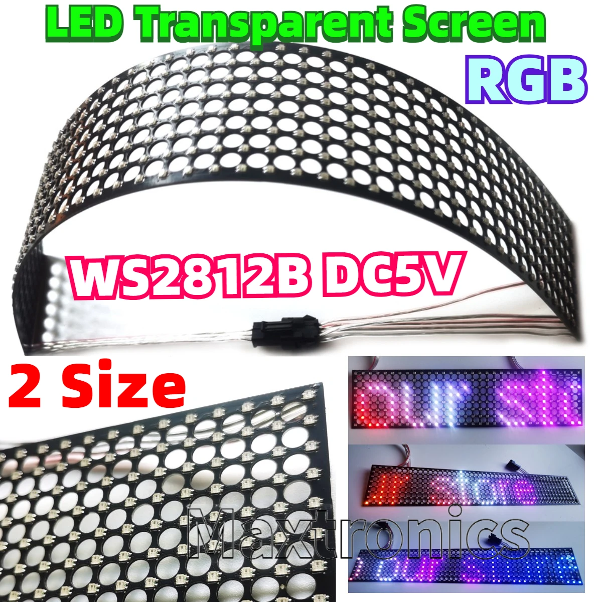 WS2812B Layar Transparan LED P - Ws2812B ulasan dan harga