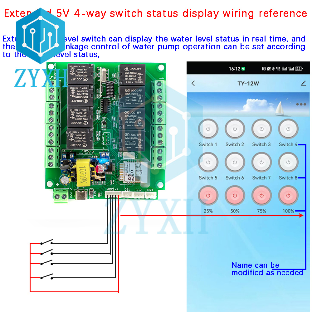Tuya relai kendali jarak jauh  - Relay Module 4 Channel ulasan dan harga