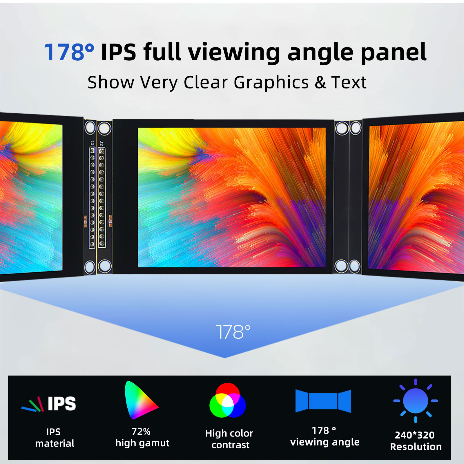 3.2 inci SPI layar LCD TFT war - Ili9341 ulasan dan harga