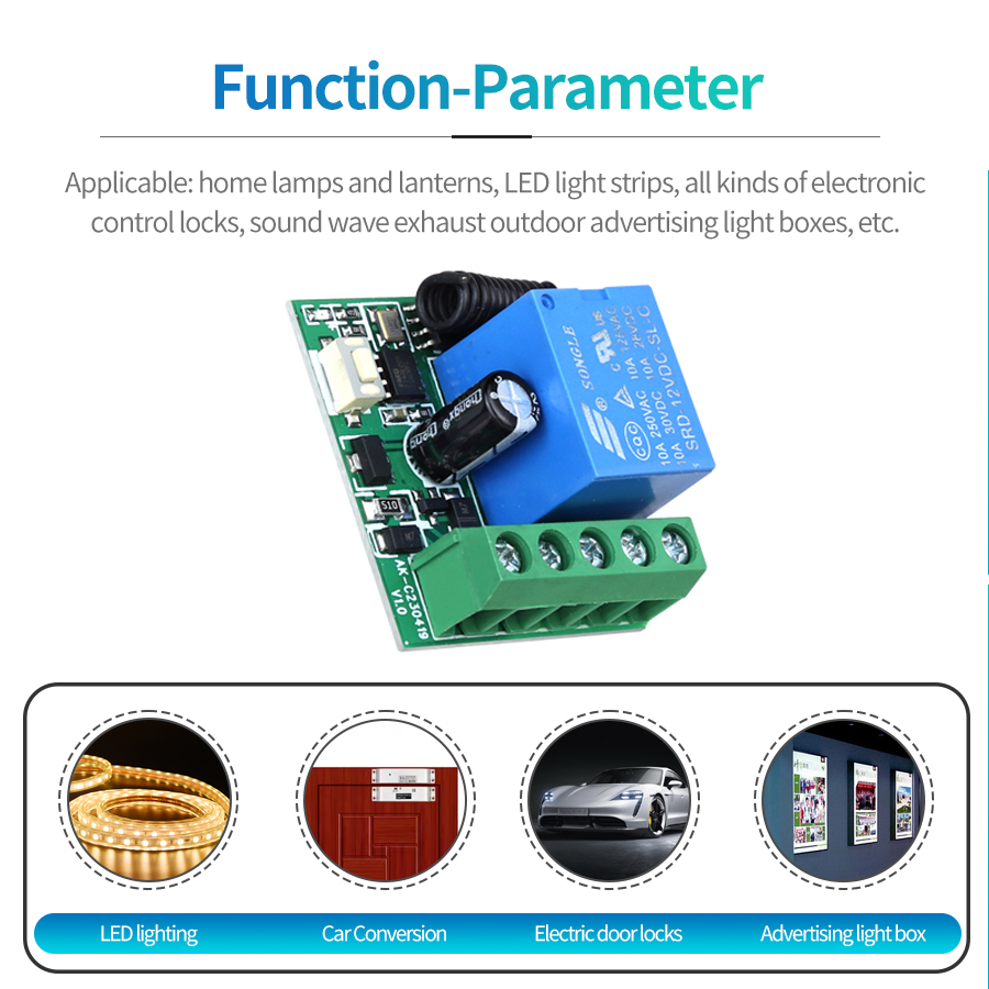 Saklar nirkabel DIY 433MHz DC  - Ir Remote Module ulasan dan harga
