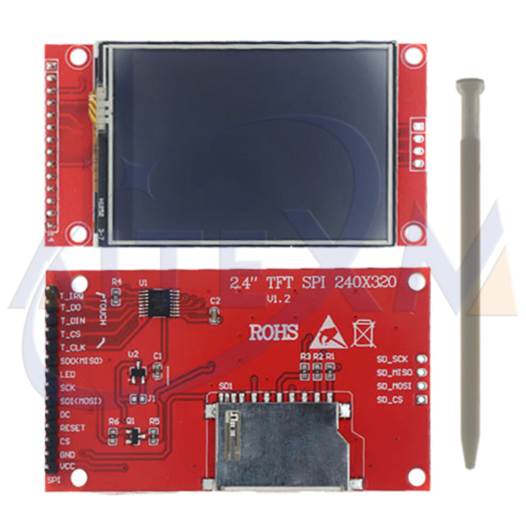 Tampilan Seri SPI dengan Sentu - Tft Display 2.4 ulasan dan harga