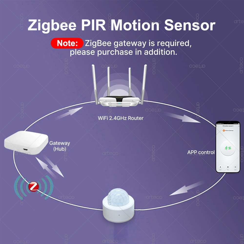 Zigbee 3.0 Sensor Gerak PIR Mi - Pir Motion Sensor ulasan dan harga