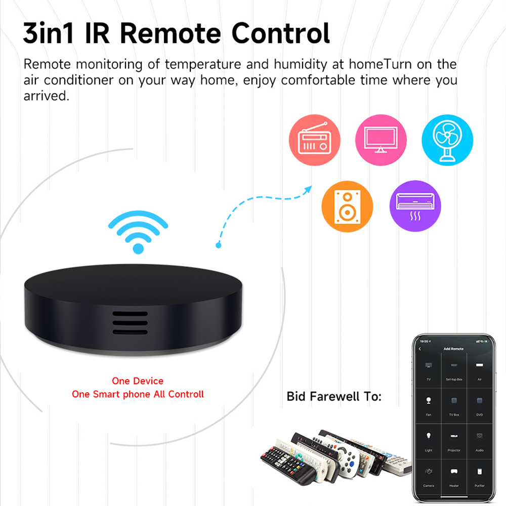 Remote IR 3-in-1 Tuya WiFi den - Ir Remote Module ulasan dan harga